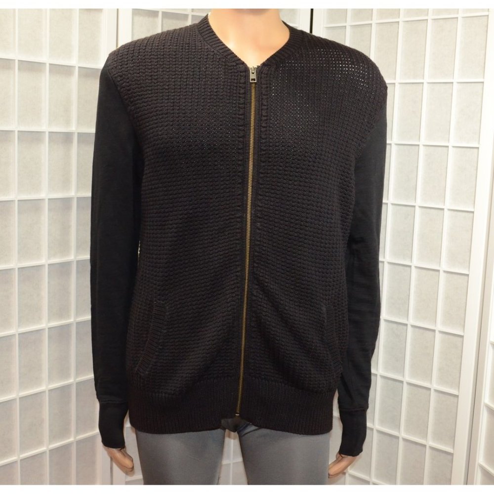 Mens All Saints Peak Bomber Cardigan